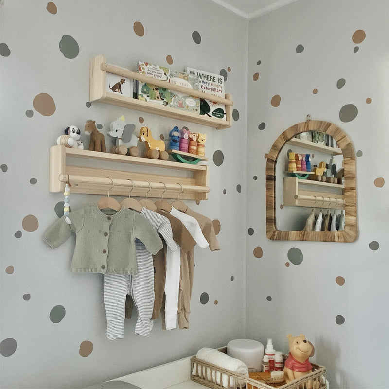 Boho Colorful Polka Dots Children Wall Stickers Removable Nursery Wall