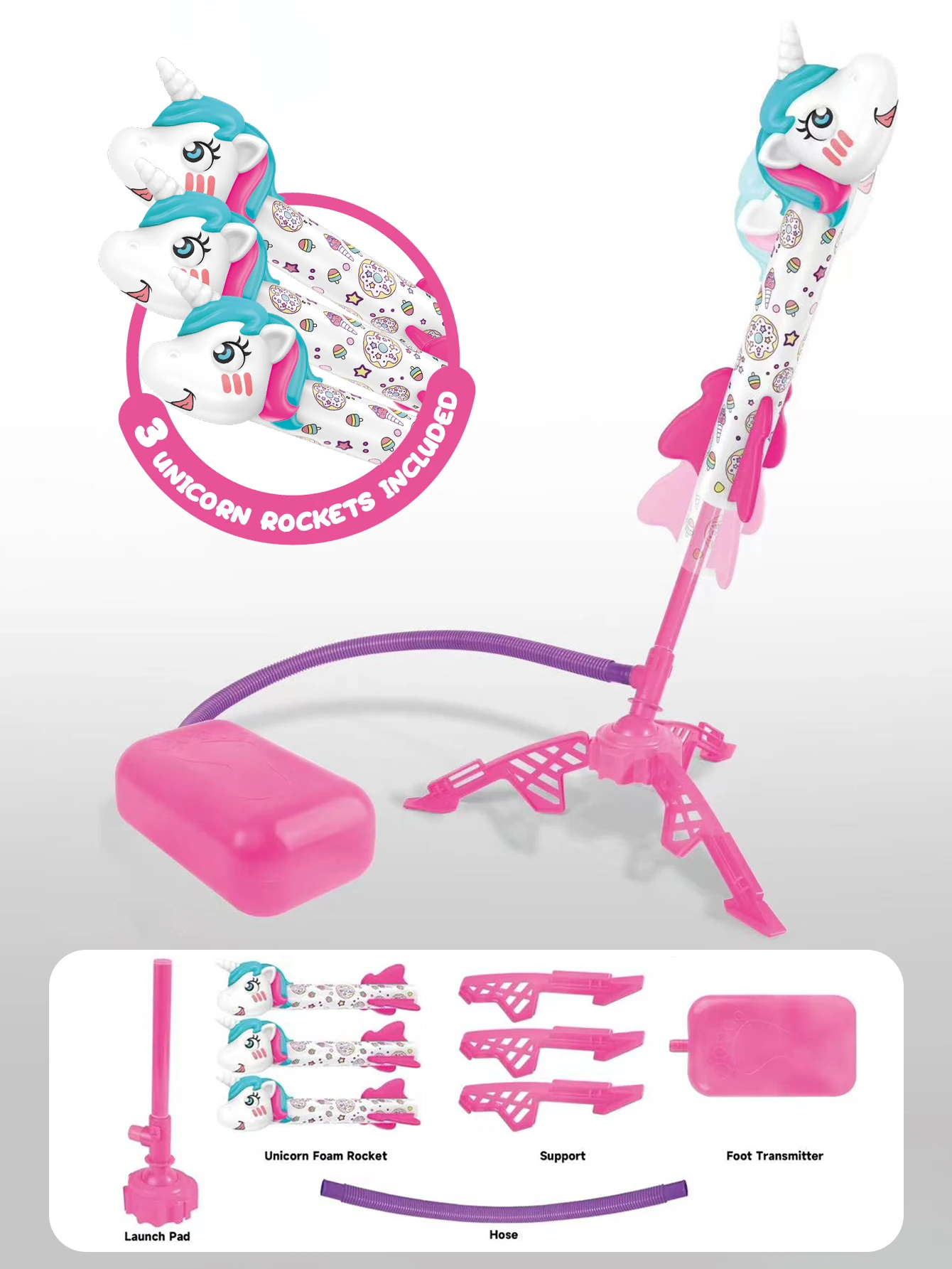 Unicorn Flying Dinosaur Rocket Launcher
