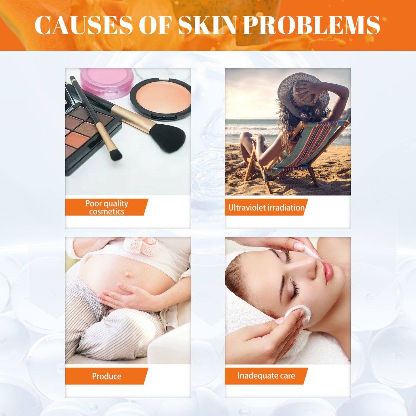 Freckle Whitening Face Cream Papaya Day Night cream