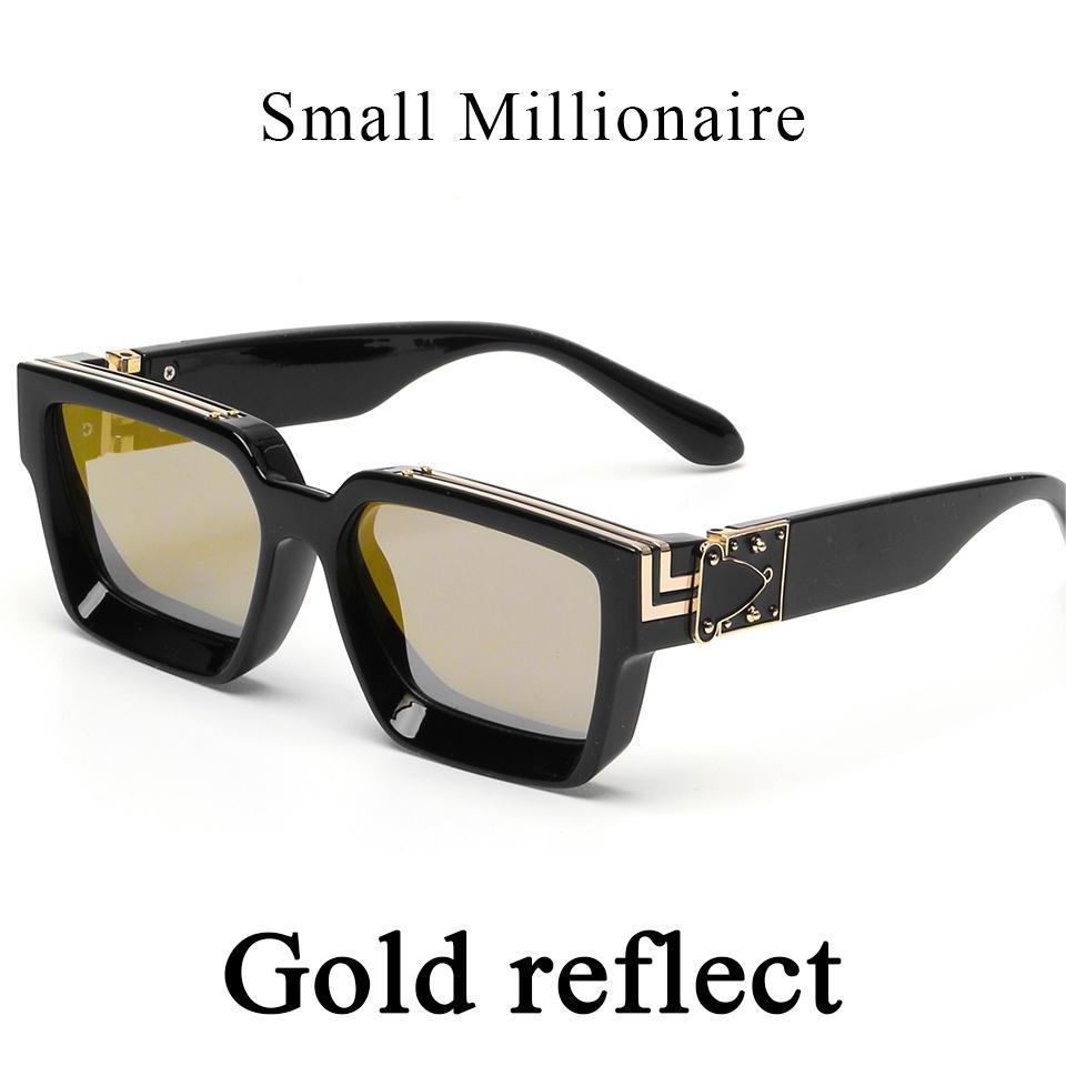 Retro Black Millionaire Shades Luxury Sunglasses