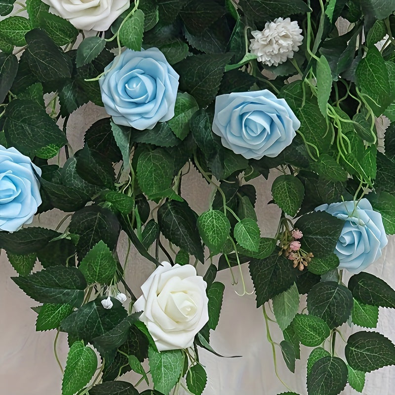 25pcs Artificial Flowers, Fake Flowers Roses W/stem