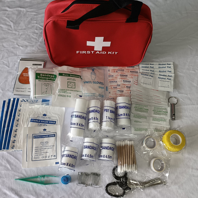 184pcs First Aid Kit, Multi-purpose Emergency Medical