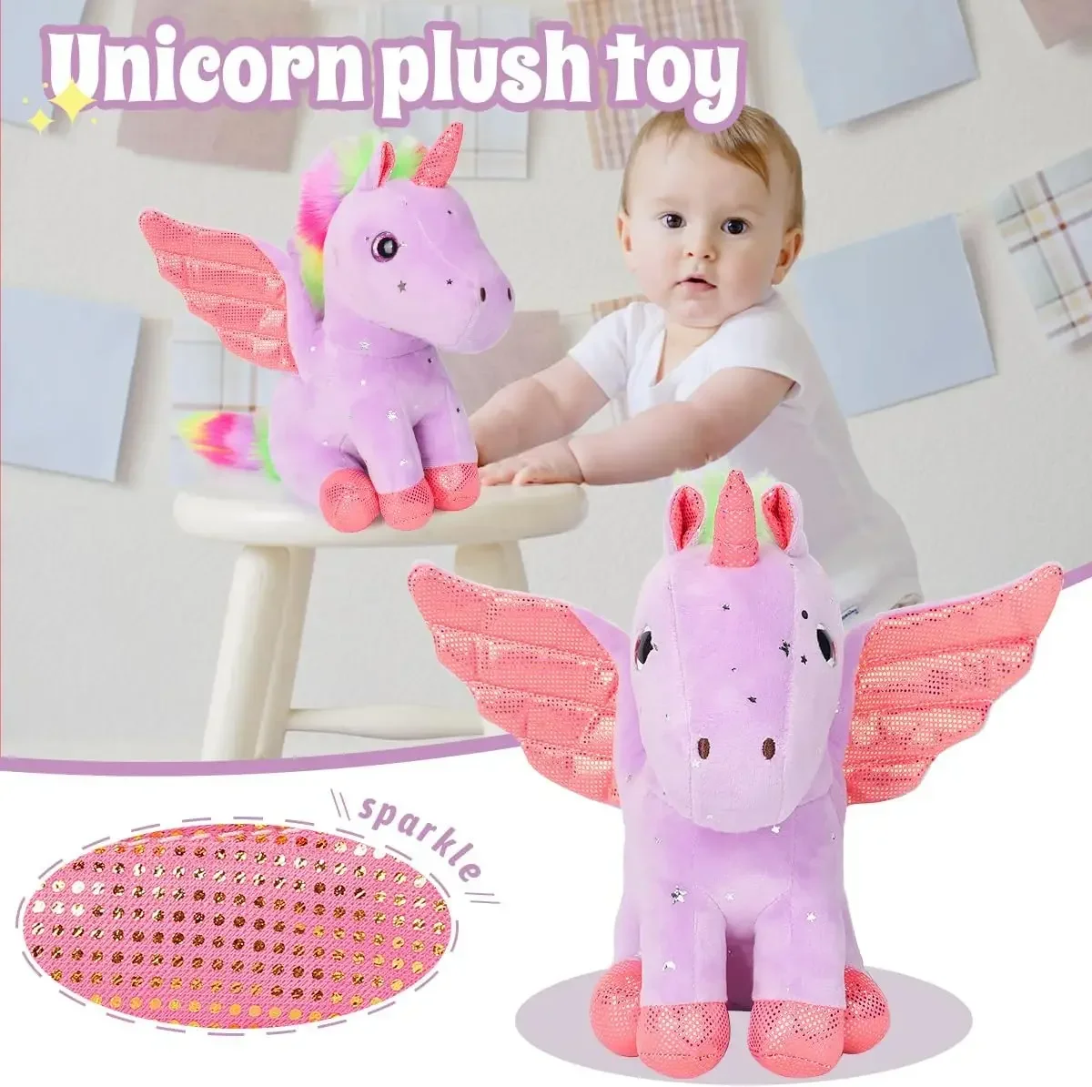 30cm Plush Unicorn Stuffed Animal Cute Plush Toy