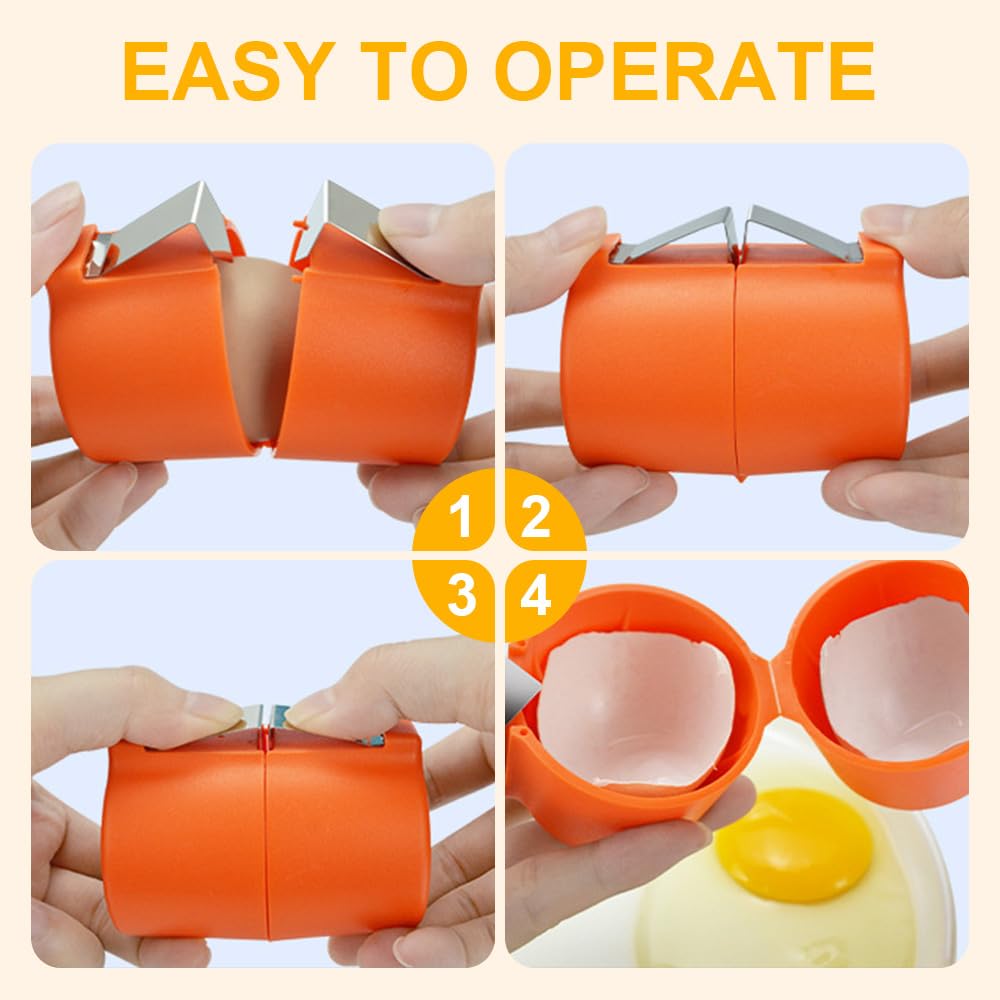 Multifunctional Egg Shell Opener Handheld Egg Cracker