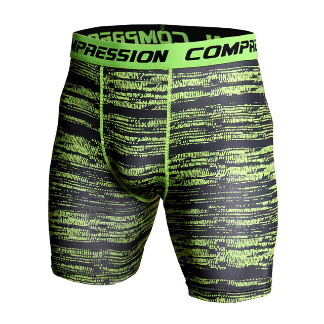 Compression Shorts Men 3D Print Camouflage Bodybuilding Tights Short