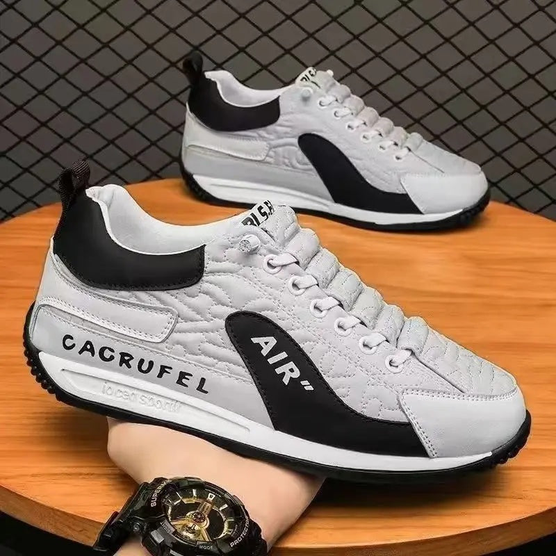 Men's Flat Bottom Casual Running Shoes Spring Breathable Slip-On Sports