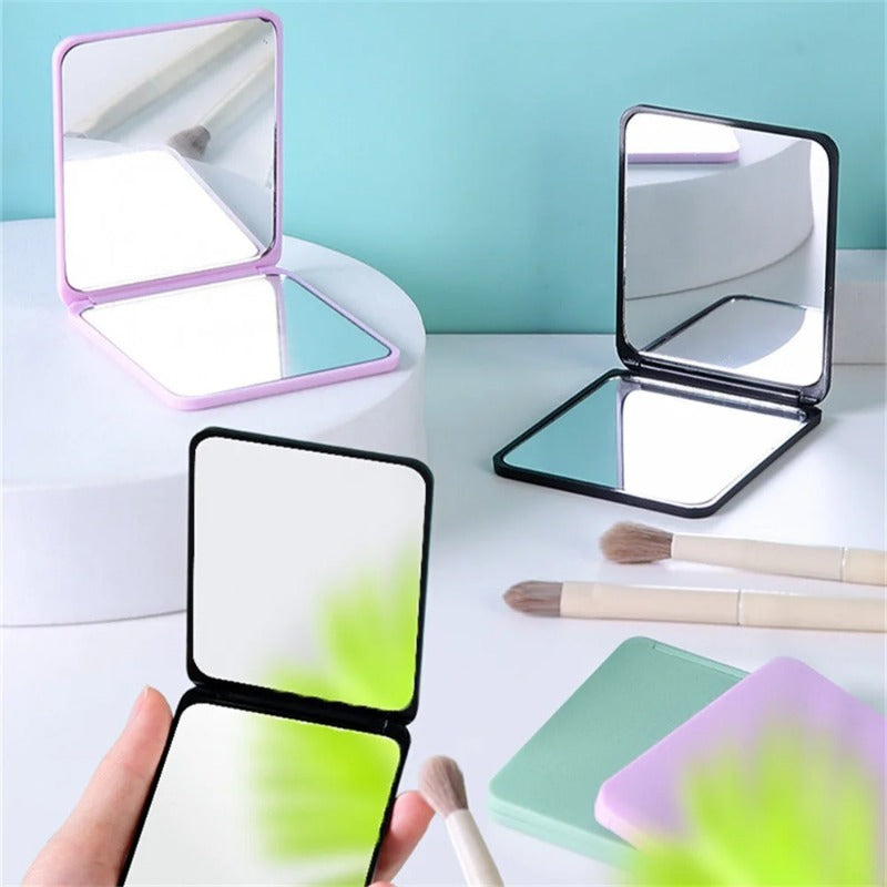 Mirror Foldable Makeup Mirror Portable Double-Sided Mirror