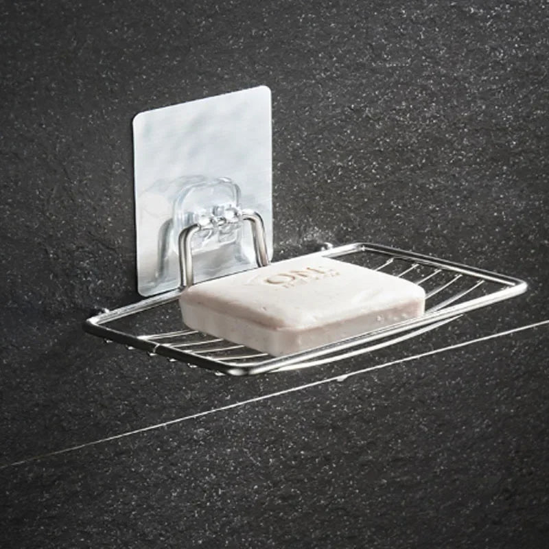 Stainless Steel Soap Rack Punch-free Nail-free