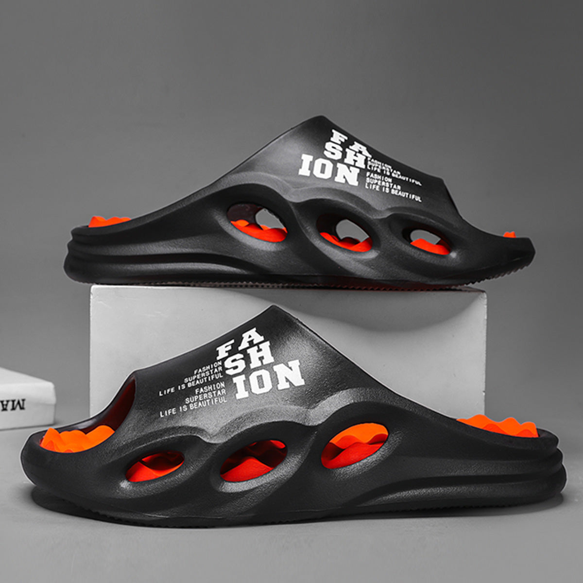 Men Fashion Massage Slippers Indoor