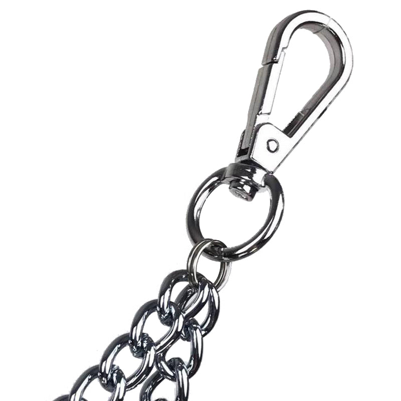 Metal Punk Rock Layered Chain Keychains For Men