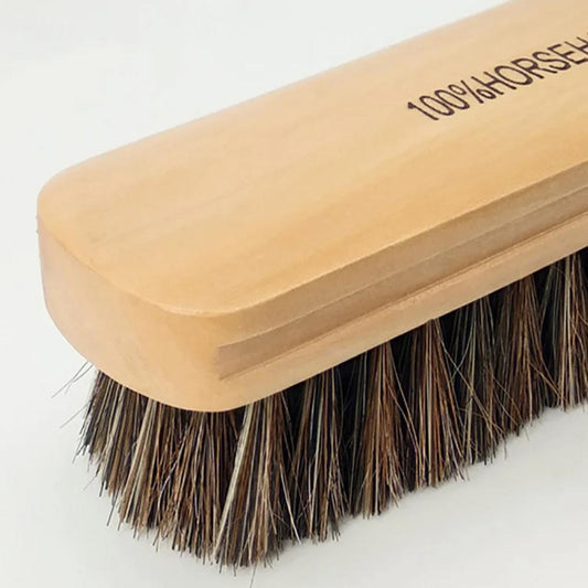 2Pc Genuine Horsehair Wooden Brush