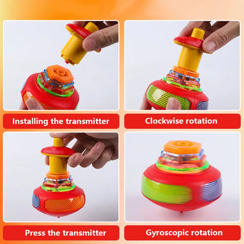 Bagged Round Luminous Toy Light Music Rotating