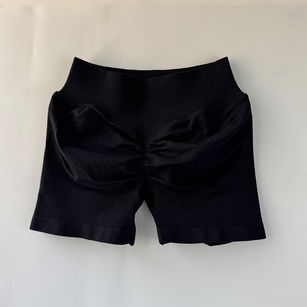 Impact Sports Shorts Women Fitness Biker 4.5" Low Ribbed Band Gym