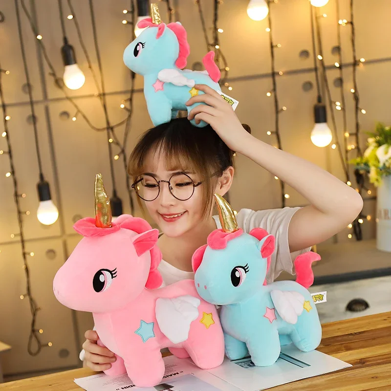20CM Soft Unicorn Plush Toy Baby Kids Appease Sleeping Pillow Doll Animal Stuffed Plush Toy Birthday Gifts