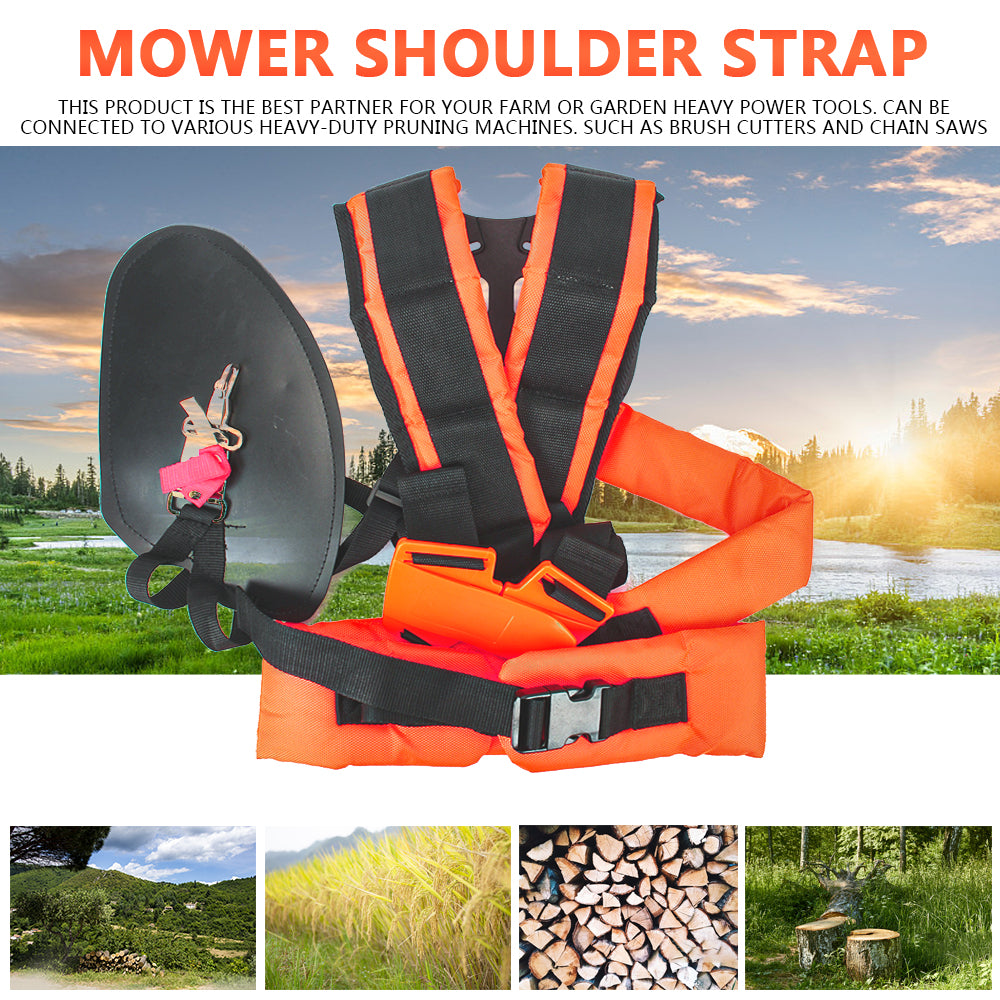 Double Shoulder Harness Strap W Shape Strimmer Padded Belt