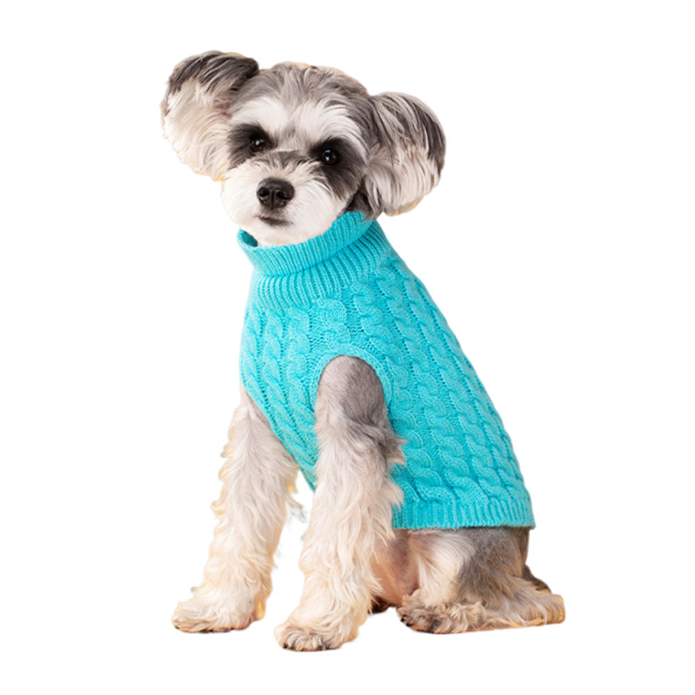 Classic Solid Chihuahua Puppy Dog Sweater for Small Dogs Winter Warm