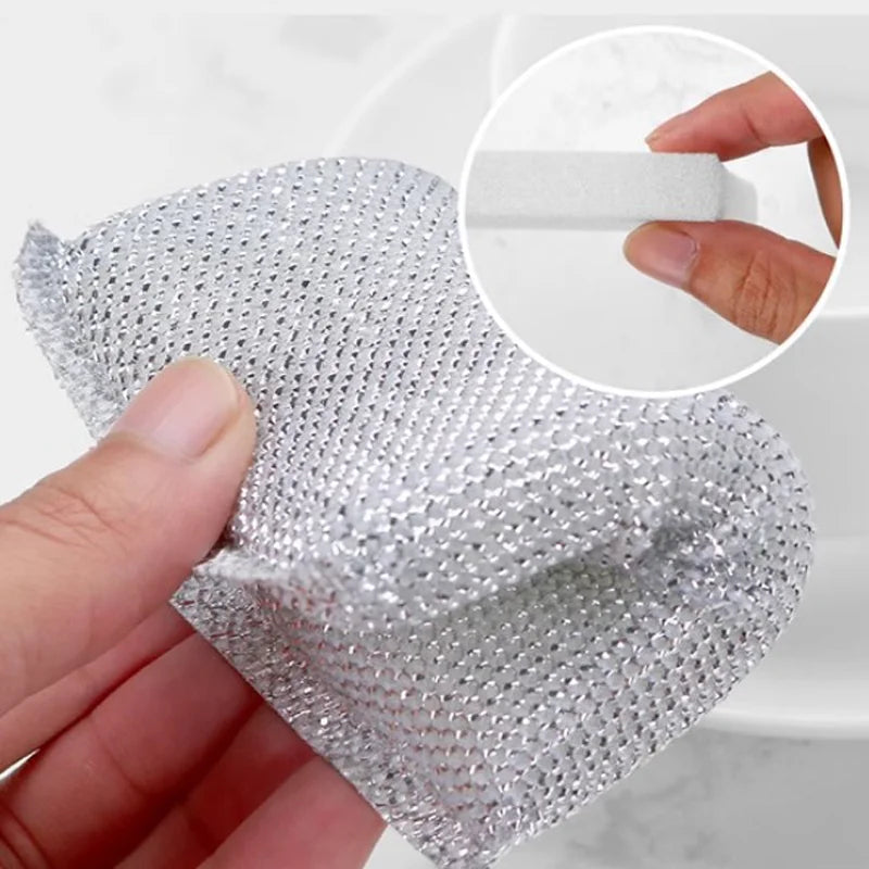 4pcs, Kitchen Dishwashing Sponge, Does Not Hurt Pot Brush Pot Artifact