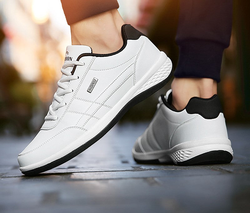 Shoes for Men Leather Sneaker Waterproof Casual Comfortable Men's Sneaker
