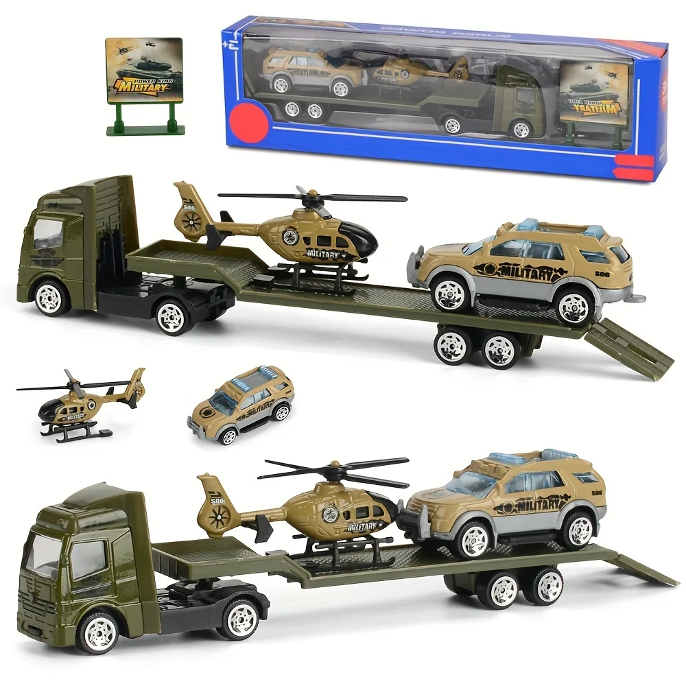 Play Vehicles Set Toy Construction Police Car