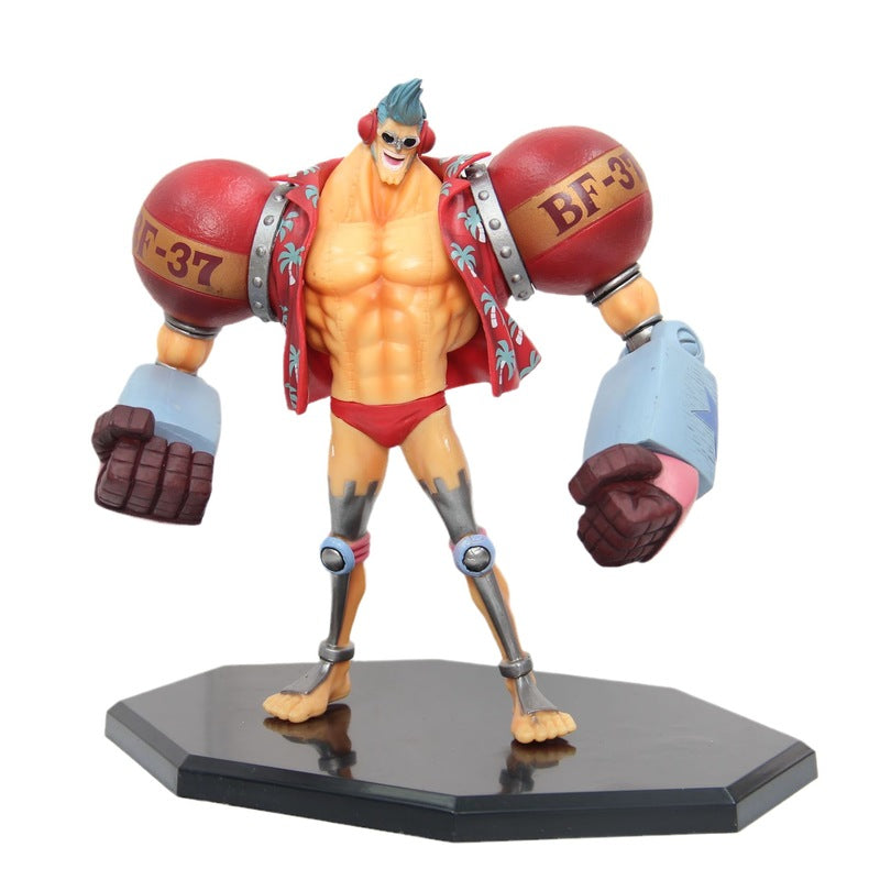 18cm Anime One Piece Figure Gk Franky Action Figures Double Head