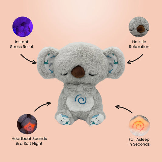 4 MODES Original Sleeping Time Baby Breathing Anxiety Relief Capybara Sensory Toy