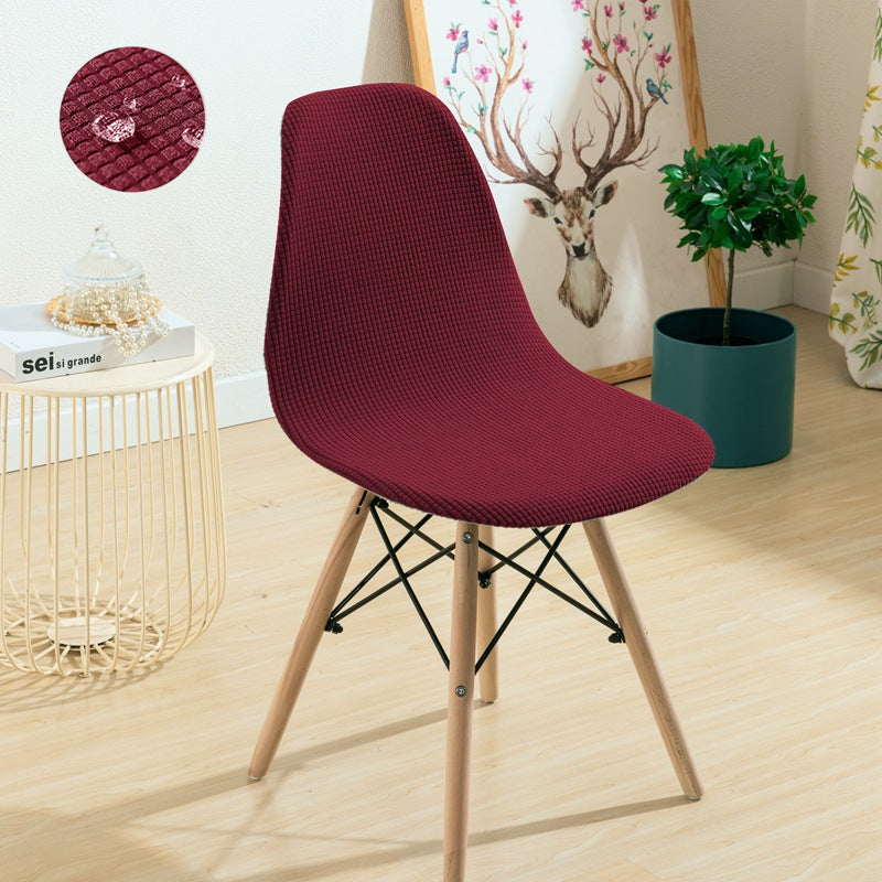 Waterproof Shell Chair Cover Short Back Scandinavian Chair Covers