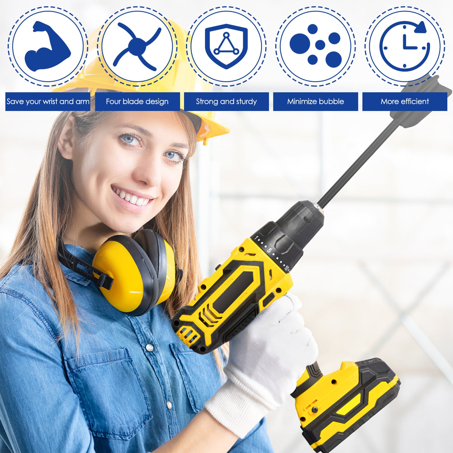 6Pcs Epoxy Mixing Stick Paint Stirring Rod