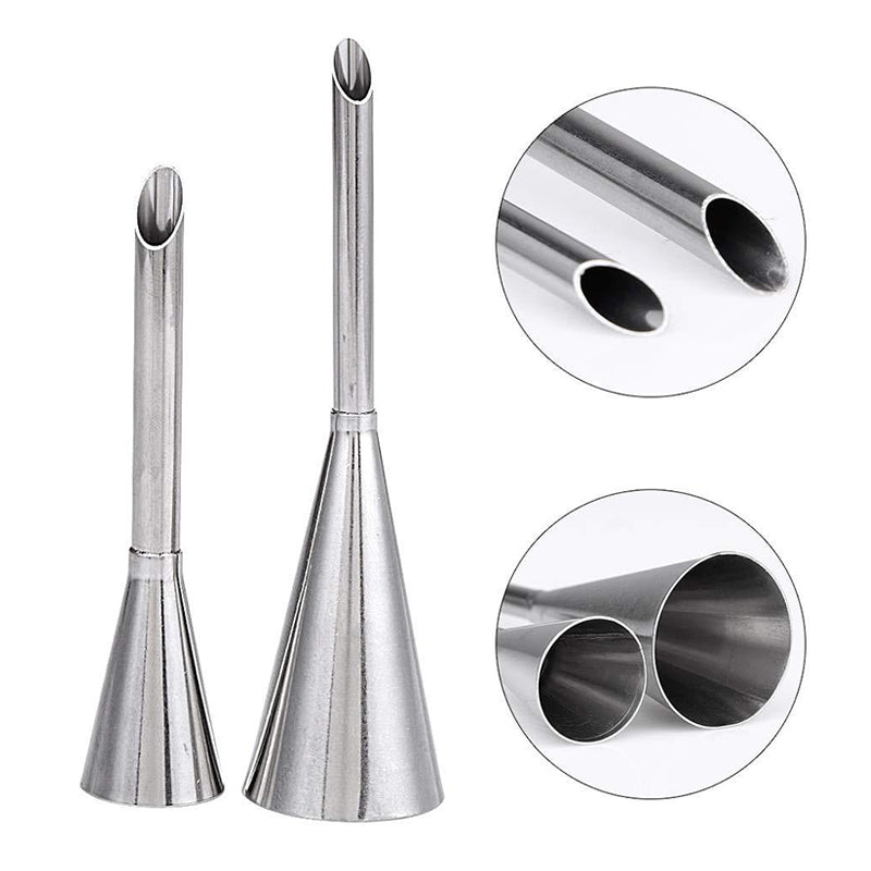 4Pcs set Stainless Steel Puff Cream Nozzles Cake Icing Piping Tip