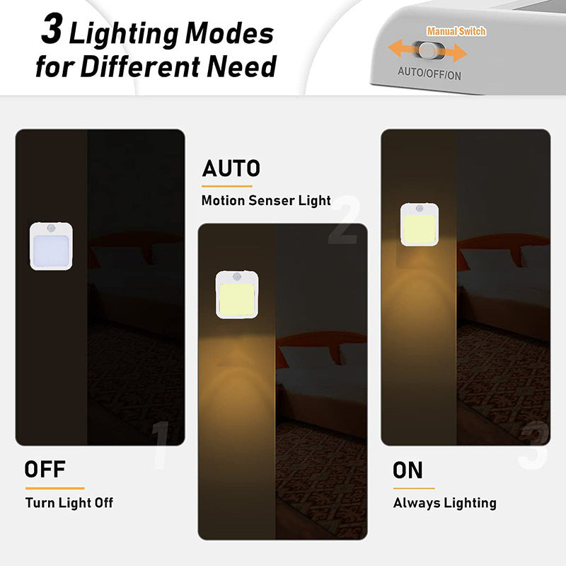 Night Light Motion Sensor With LED Light EU Plug