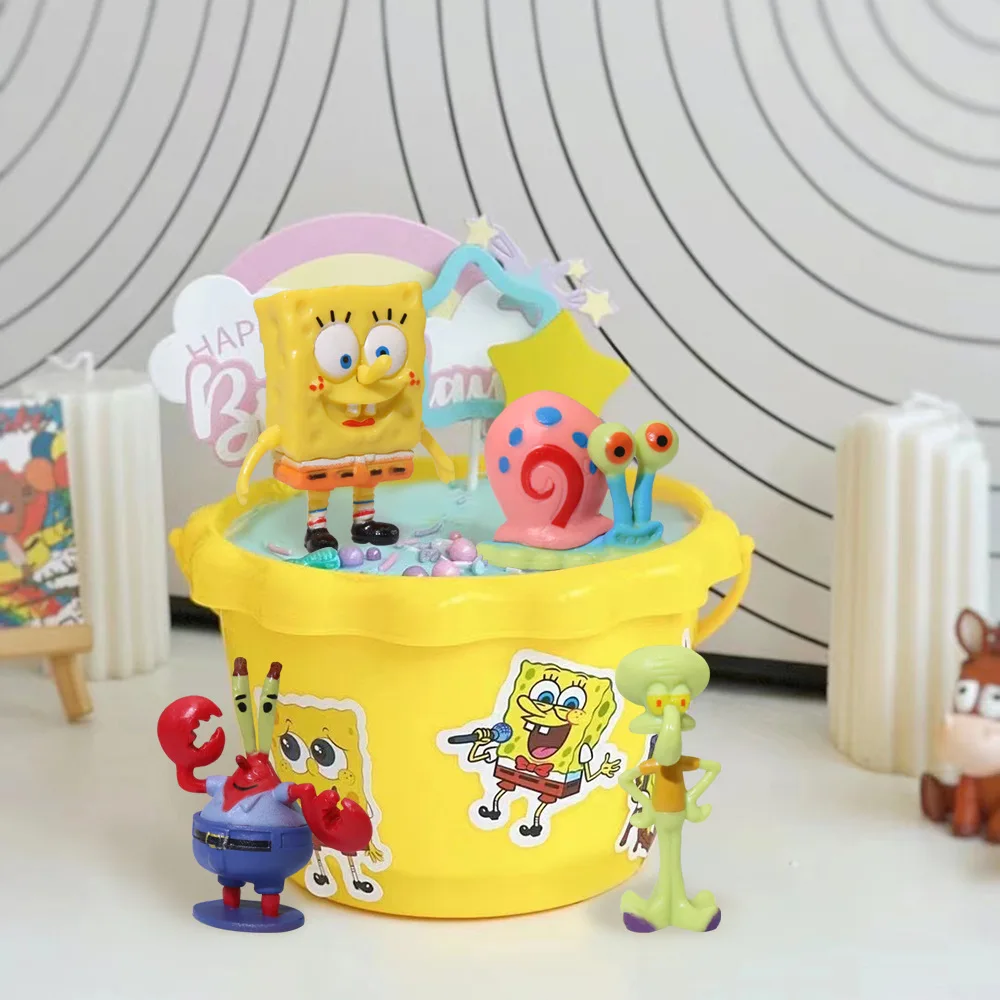 Anime Spongebobs Action Figures Cartoon Mini Dolls