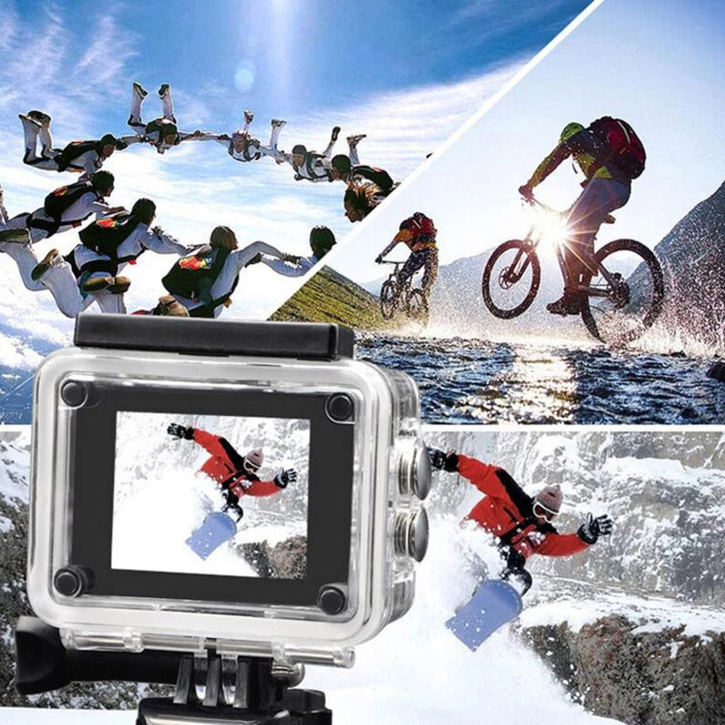 4K Action Camera 1080P/30FPS WiFi 2.0" 170D Underwater Waterproof