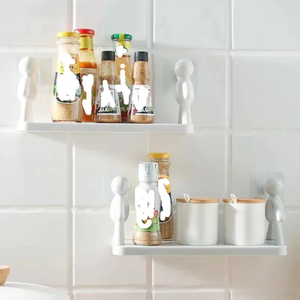 Self-adhesive Bathroom Shampoo Storage Racks