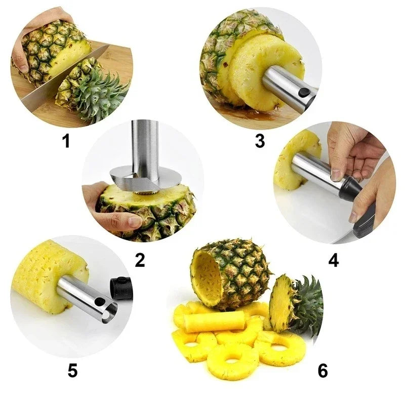 Stainless Steel Pineapple Silcer Peeler Fruit Corer Slicer