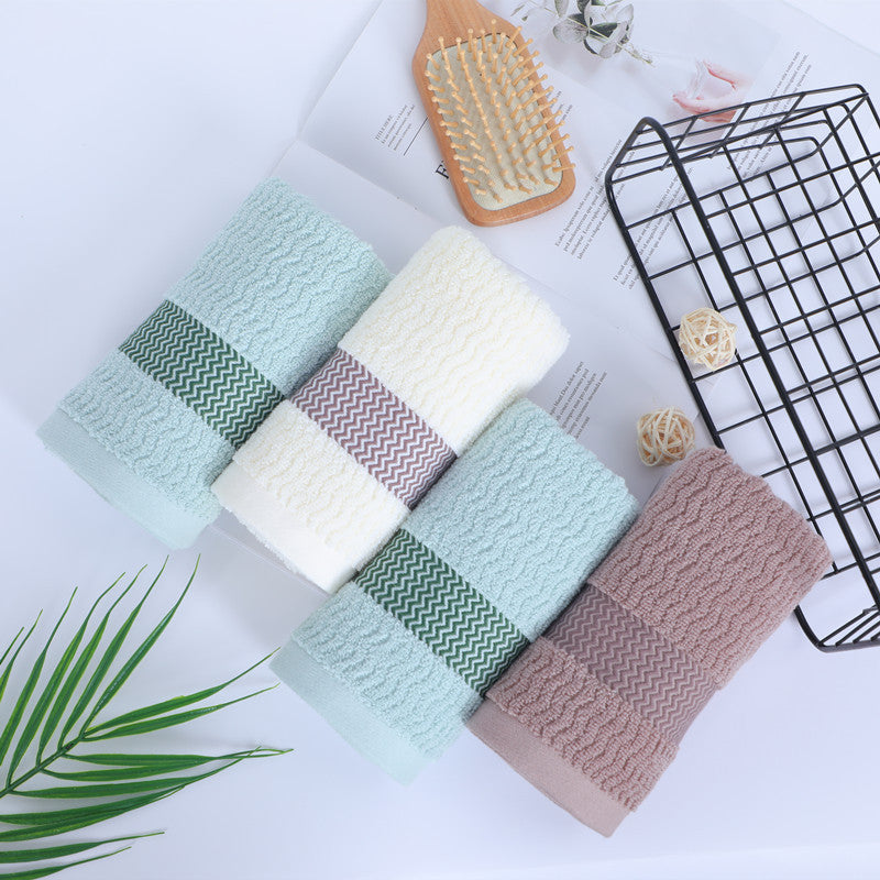 2 Towels Thickened Absorbent Towel Pure Cotton Quick