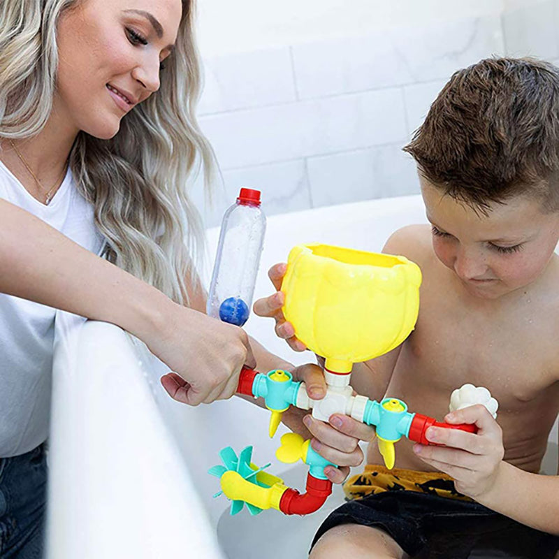 New DIY Montessori Children Bath Toys Water Spray Rotating Water Jet