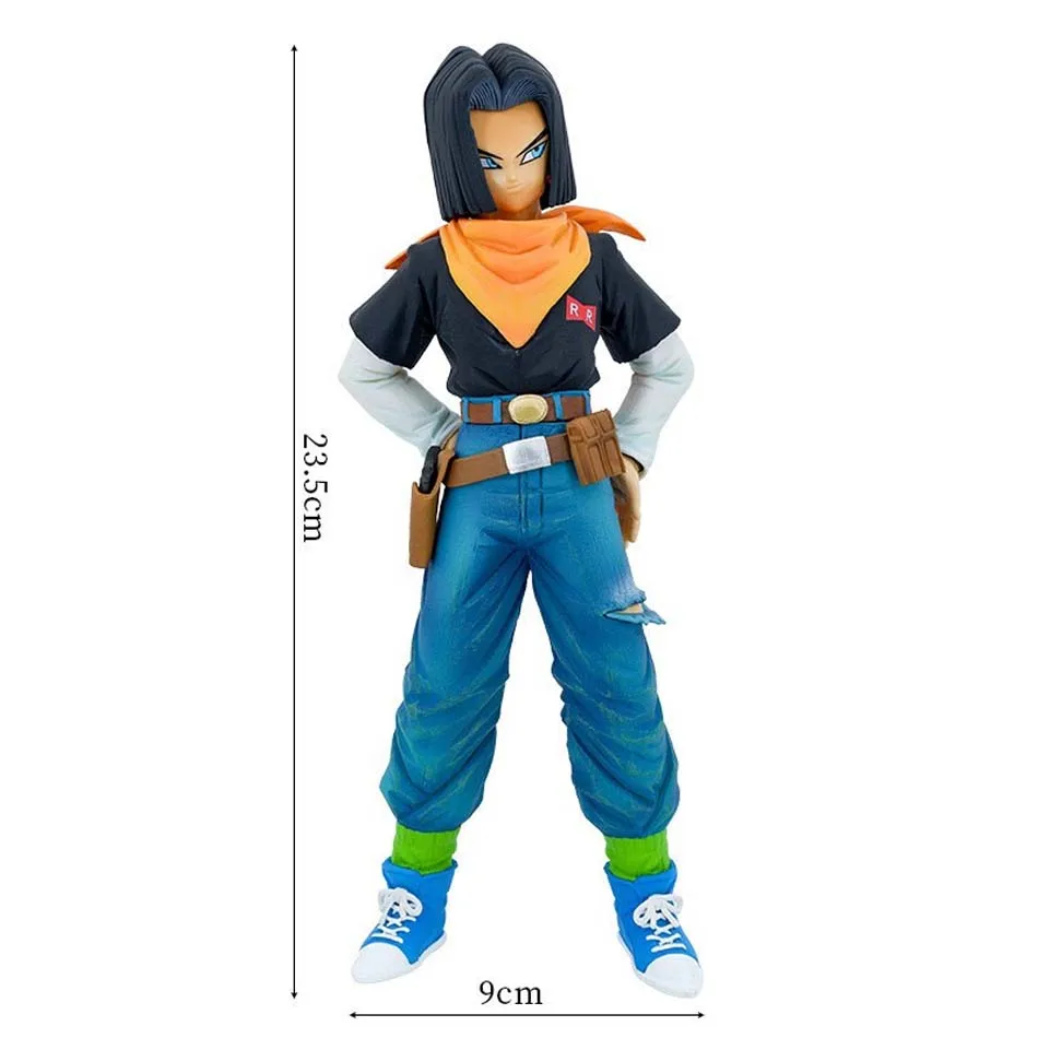 23CM Anime Dragon Ball Z Android 17 18 Figure Android 18 PVC Action Figures