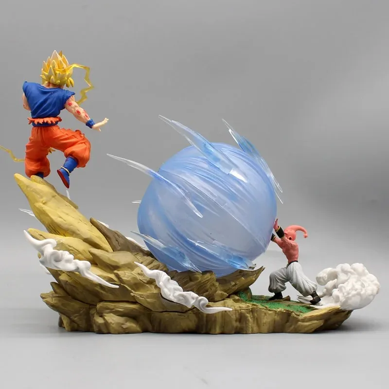 Anime Dragon Ball Z Majin Buu Vs Son Goku Figurine 22CM