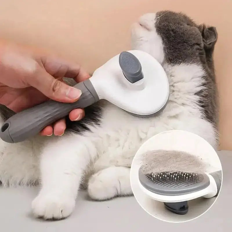 Self-cleaning Pet Hair Remove Comb Cat Slicker Brush Pet Hair Removal Comb