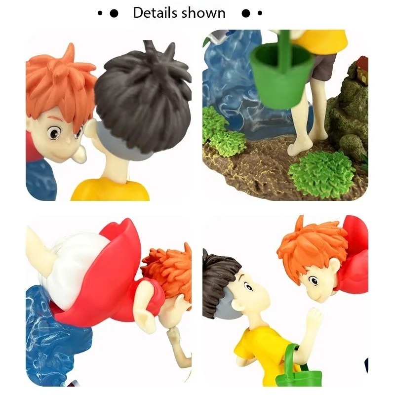 15cm Ponyo on The Cliff Figure Ponyo Sosuke Seagal Figurine