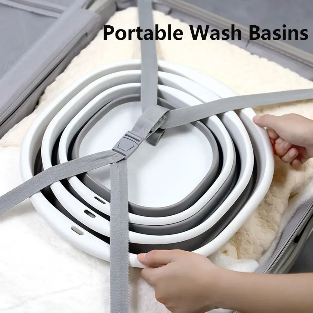 Plastic Folding Basins Portable Wash Basins