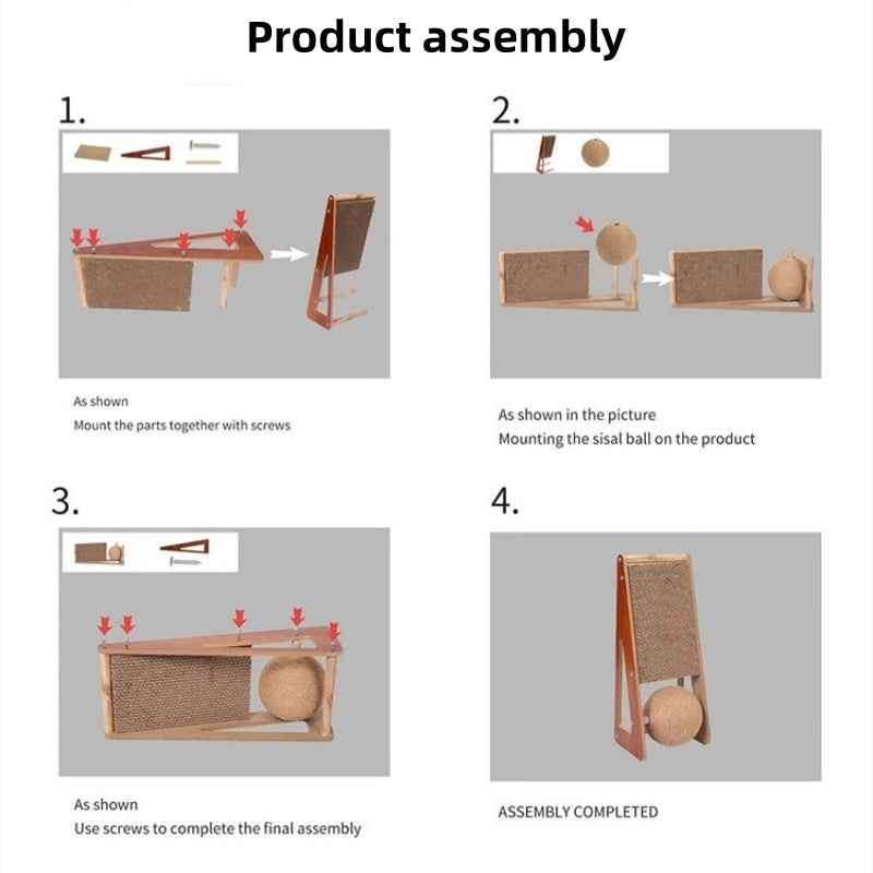 Detachable Pet Cat Scratcher Board Cat Scraper