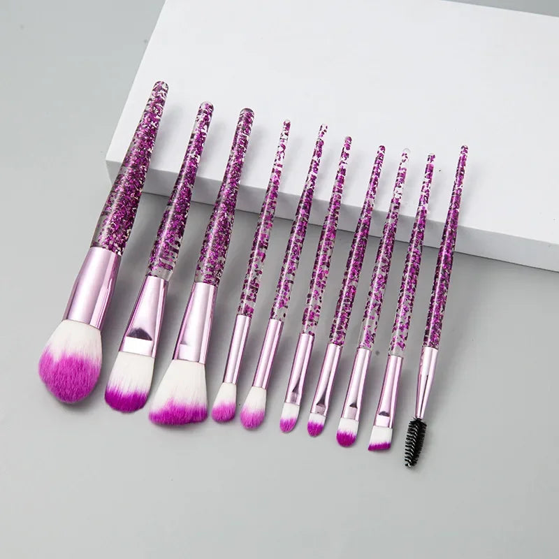 10PCS Makeup Brush Set Professional Super soft detail brush Blush Brush