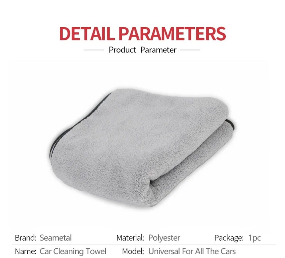 Microfiber Towel Car Wash Cloth Auto Cleaning Door Window Care