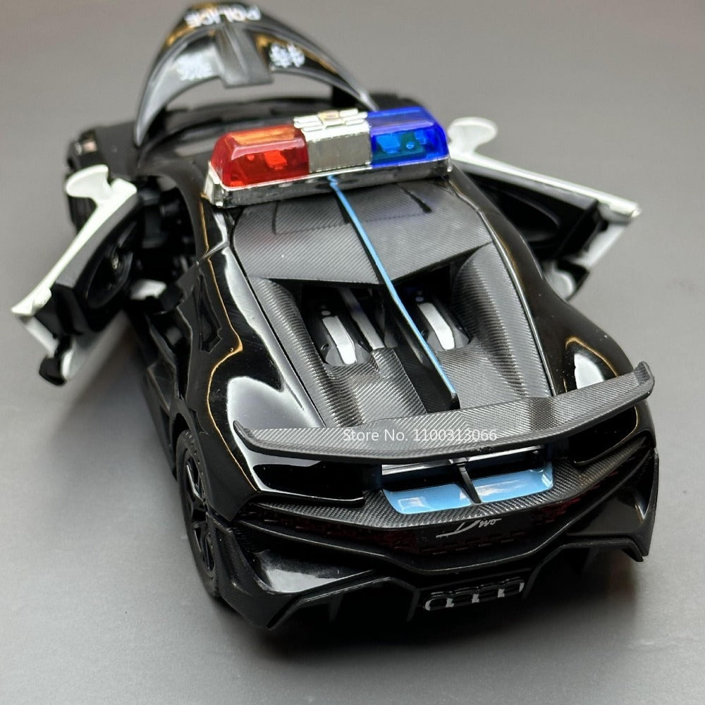 Bugatti Police Car Alloy Car Toy Metal Diecasts