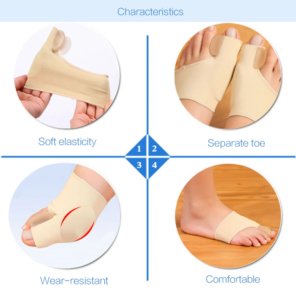 Toe Separator Hallux Valgus Bunion Corrector Orthotics Feet Bone