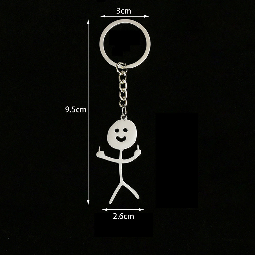 Funny Matchstick Men Keychain