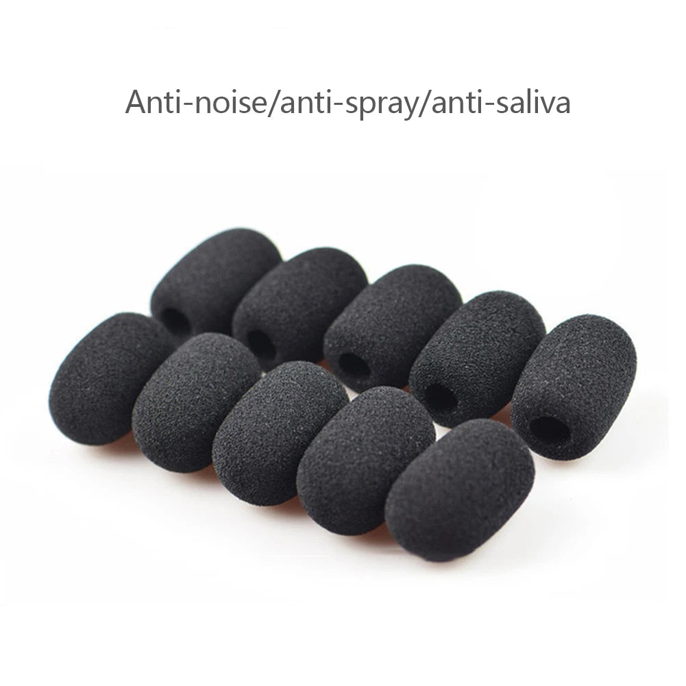10Pcs Foam Mini Microphone Covers Mic Protector