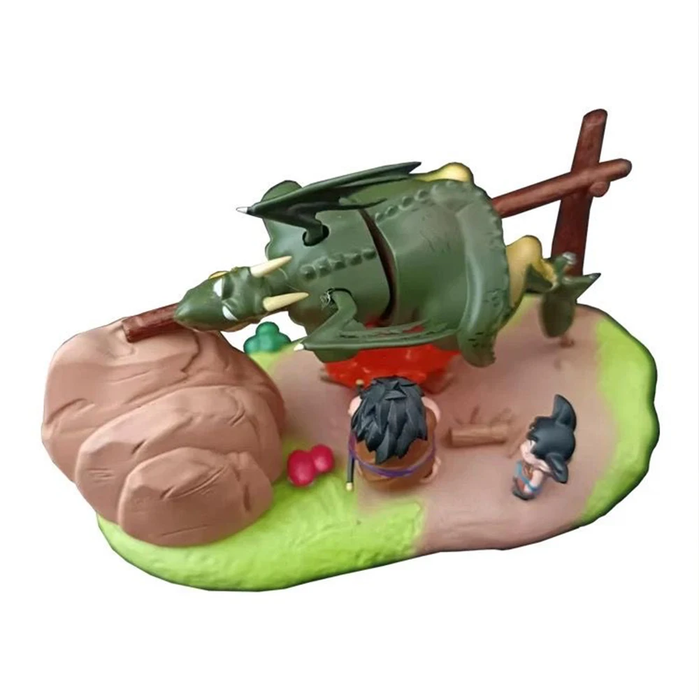 Anime Dragon Ball Figure Son Goku Yajirobe Barbecue Cymbal Figurine