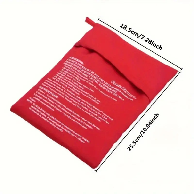 Microwave Potato Bag Baked Potato Bag Red Pouch