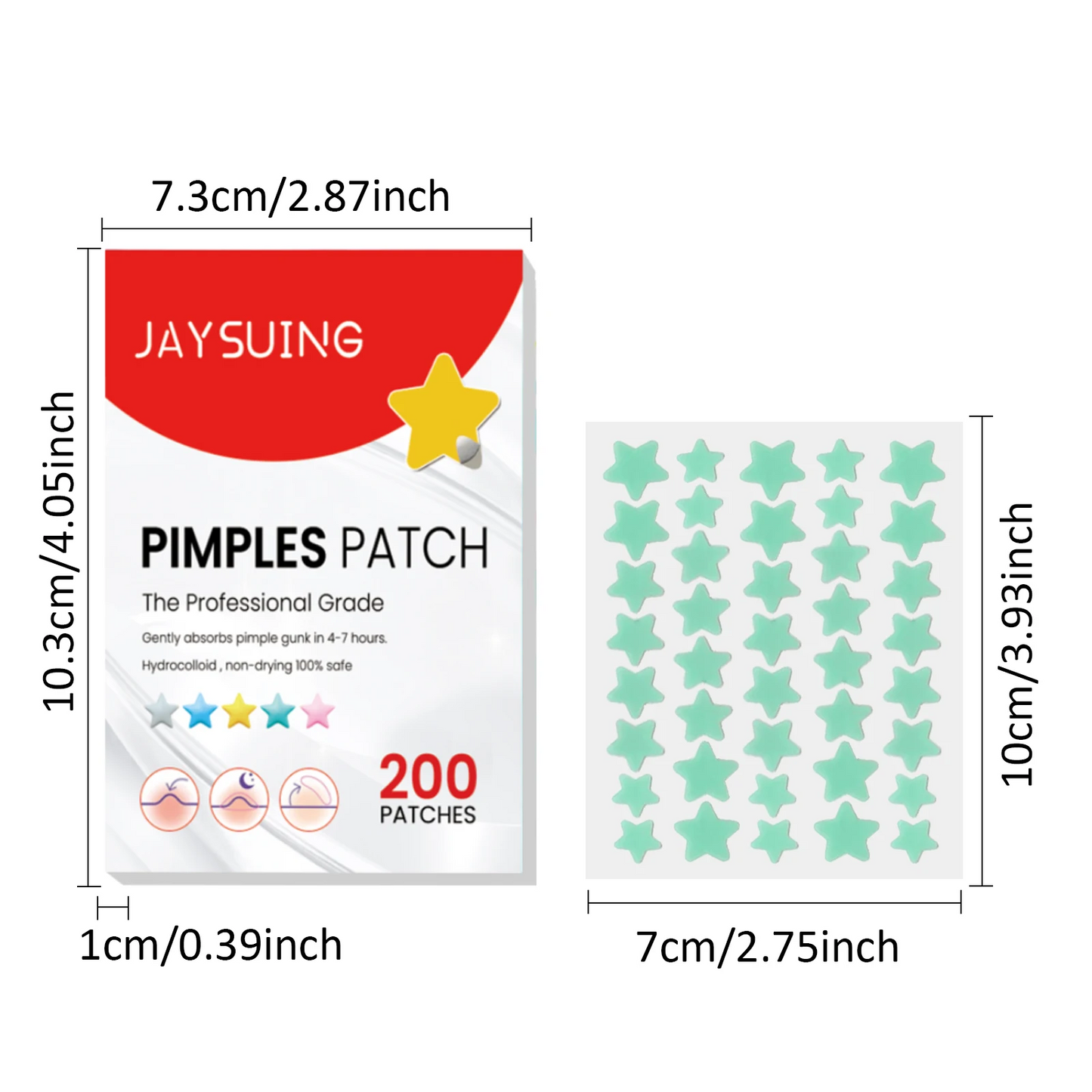 200Pcs Repair Acne Patch Fade Blemishes Pimple Marks
